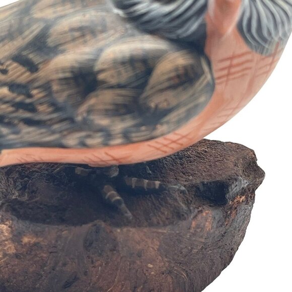 Vintage Enesco Owl Perched On Wood Figurine 1986 - Picture 16 of 16